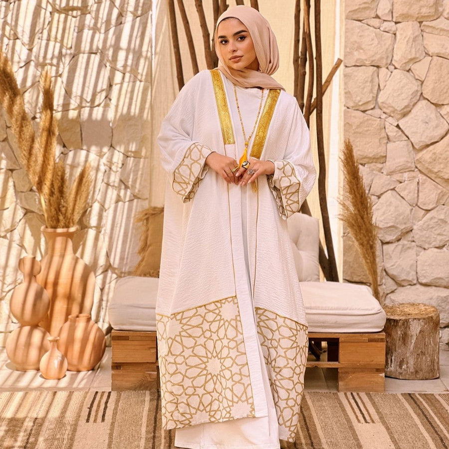 '- AB Essential Women Wear - Oriental Golden Kaftan