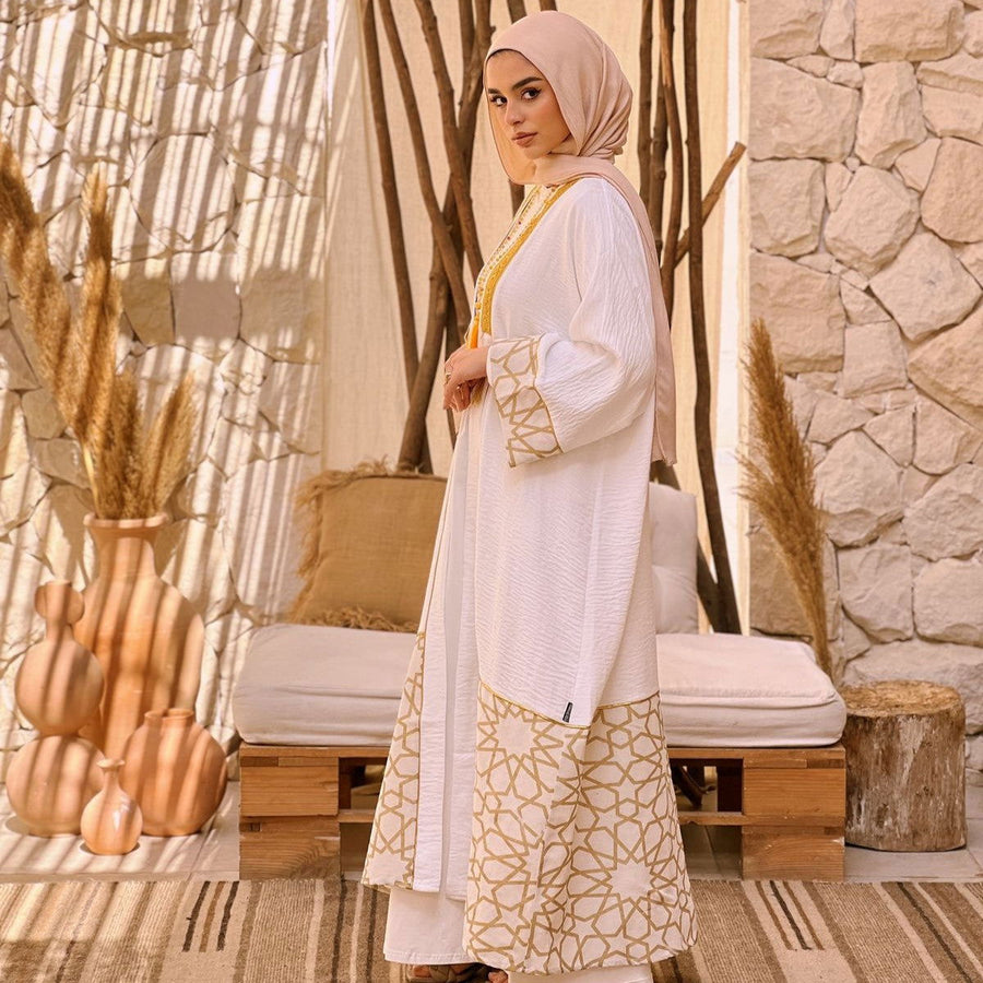 '- AB Essential Women Wear - Oriental Golden Kaftan