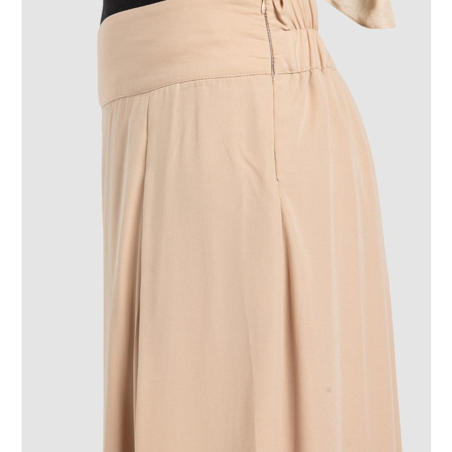 '- AB Essential Women Wear - Wide Leg Pants Beige